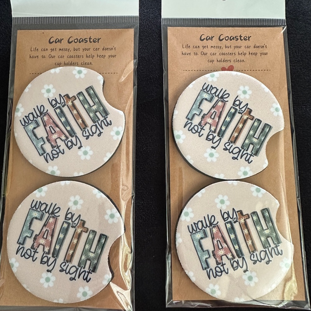 Inspirational Car Coasters Set